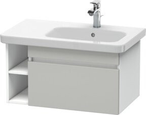 Duravit Waschtischunterschrank DuraStyle in Betongrau und Weiß, B: 73 cm, T: 44,8 cm - Bild 1
