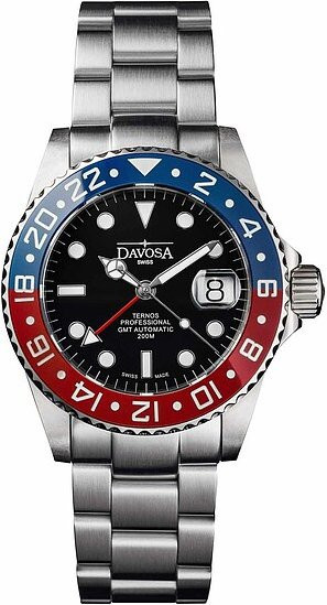 Davosa Armbanduhr Ternos Professional GMT, Automatik, Edelstahl, 42 mm, Herren - Bild 1