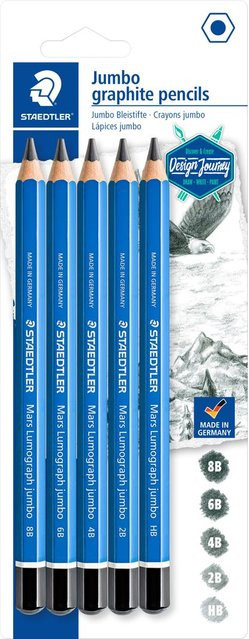 STAEDTLER Lumograph Jumbo Bleistifte Blau für Profis - Bild 1
