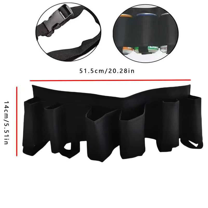ELESABOX Tragbare Gürteltasche mit 6 Taschen in Schwarz für Camping, BBQ und Outdoor-Aktivitäten - Bild 5