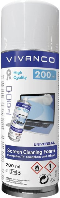 SBS Bildschirmreinigungsschaum für PC, TV und Smartphone, 200 ml, Blau - Bild 1