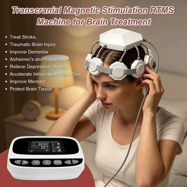 ZJKC RTMS Transkranielle Magnetstimulationsmaschine zur neurologischen Gehirnrehabilitation in Weiß - Bild 1