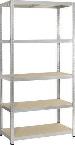 IRONSIDE Lagerregal 140022 Komplettregal aus Metall und Holz in Silber, B/T/H: 90 x 40 x 180 cm - Bild 1