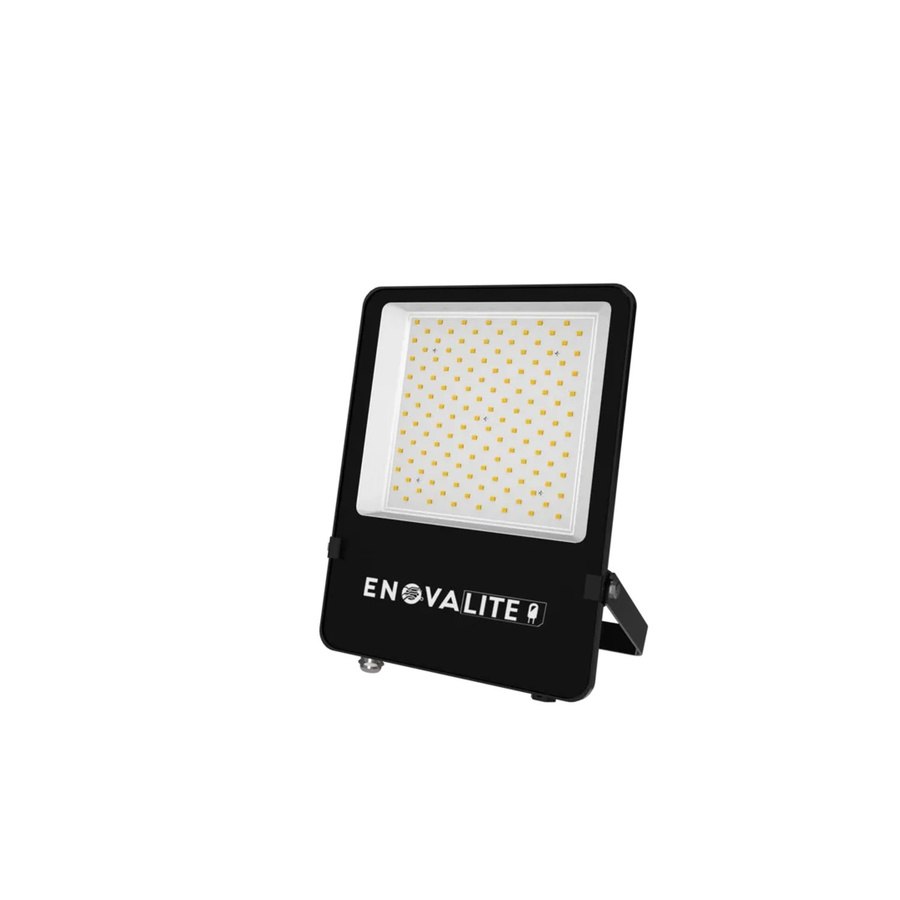 ENOVALITE LED Außenstrahler Flutlichtstrahler 100W 13000Lm 4000K Neutralweiß Schwarz IP65 IK06 - Bild 2