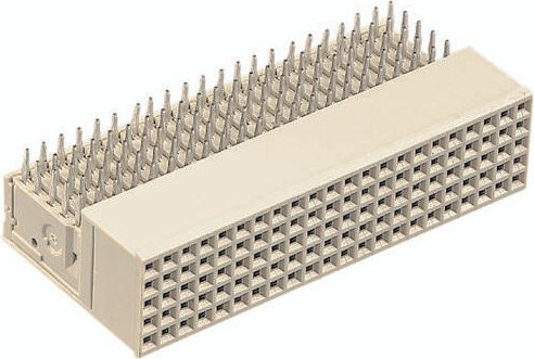 HARTING Federleiste 17241101101 aus Messing in Beige mit 7 Reihen - Bild 1