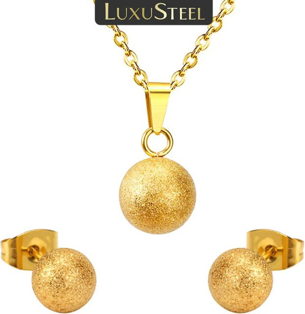 LUXUSTEEL Schmuck-Set, Edelstahl, Gold, Damen - Bild 1