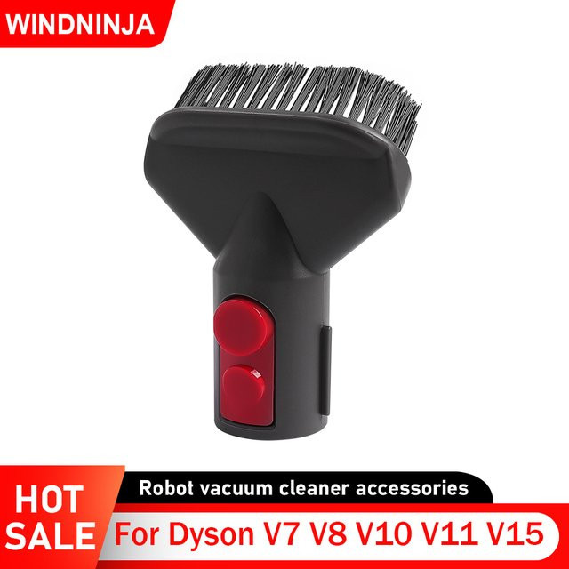 WINDNINJA Harte Bürste als Ersatzteil für Dyson V7 V8 V10 V11 V15 Staubsauger Saugkopf und Saugdüse aus Kunststoff - Bild 1