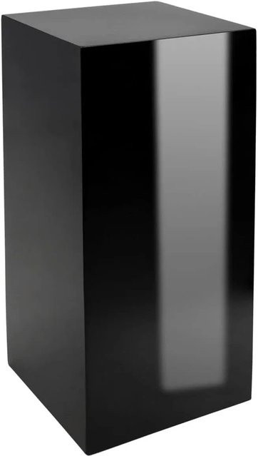 Vivanno Podest Säule aus Fiberglas in Hochglanzschwarz, B/T/H: 30 x 30 x 60 cm - Bild 1