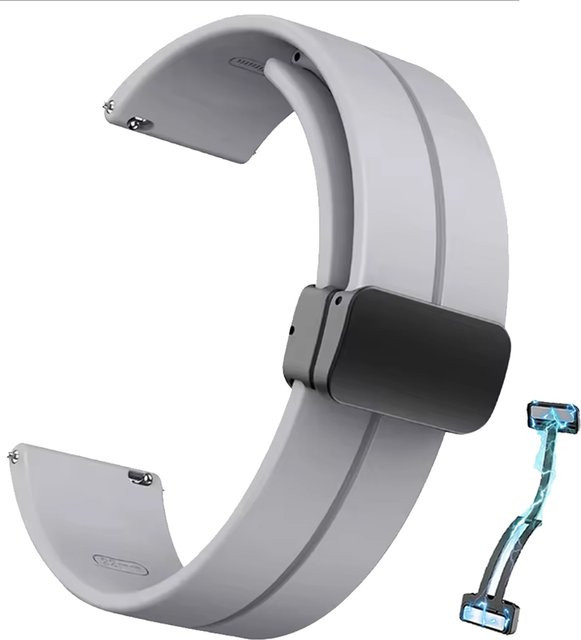 Xiaomi Uhrenarmband Silikon, magnetische Schnalle, 22 mm, Unisex - Bild 1