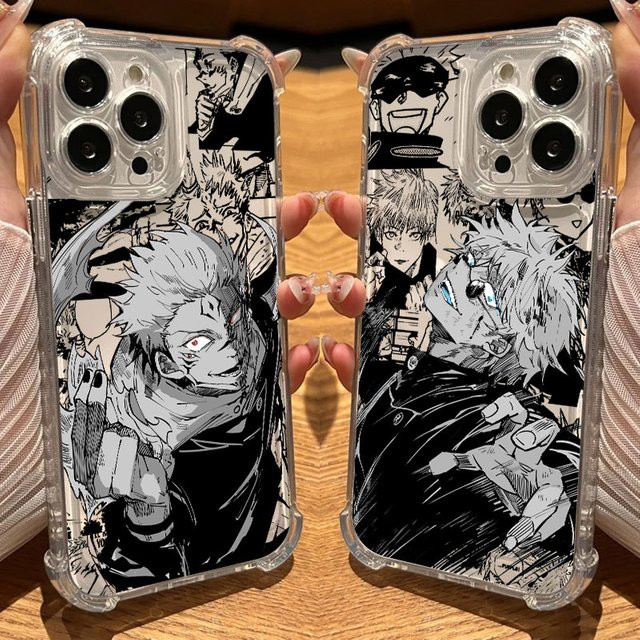 Jujutsu Kaisen Anime Schutzhülle für Samsung Galaxy S26 S25 S24 S23 S22 S21 S20 FE Note20 Ultra in Multicolour mit Airbag-Schutz gegen Stürze - Bild 1