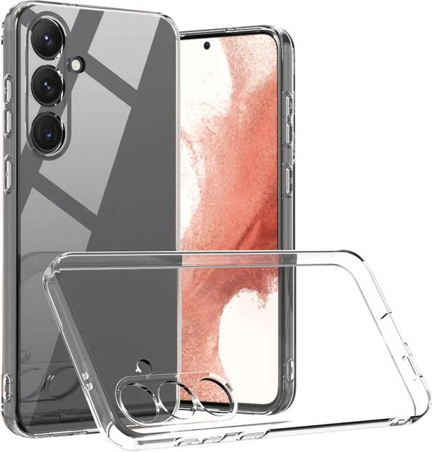 Transparente Silikonhülle für Samsung Galaxy S24 S25 S23 S22 S21 Plus Ultra und S23 FE S24 FE - Bild 1