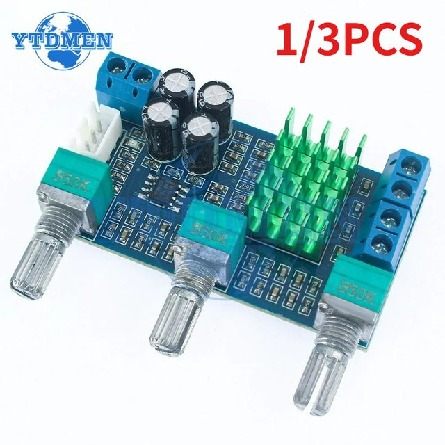 YTDMEN XH-M567 TPA3116D2 Digitaler Audio-Verstärker Dual-Kanal Stereo High Power 80W x 2 in Blau - Bild 1