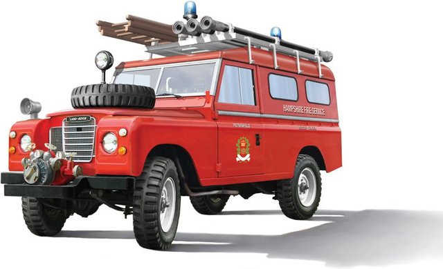 Italeri Land Rover Fire Truck, Feuerwehr, 1:24, Metall, Rot - Bild 1