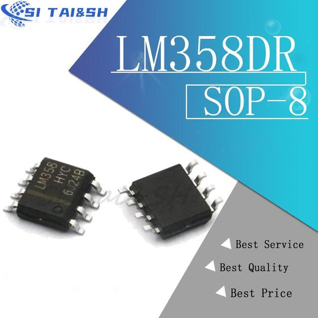 10 Stück LM358DR SOP-8 SMD Integrierter Schaltkreis in Schwarz - Bild 1