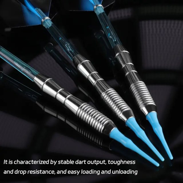 Aurora Wing Dart, Soft-Tip-Darts, 3 Stück, blau - Bild 1