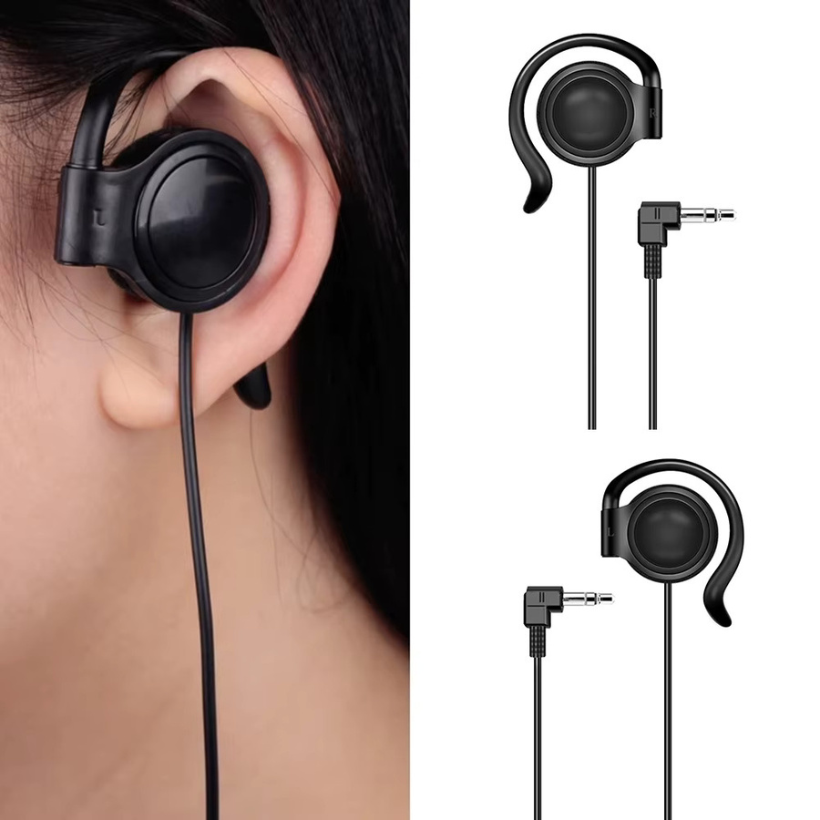CUGUU Ein-Ohr-Kopfhörer In-Ear mit 3,5 mm Klinkenanschluss in Schwarz - Bild 2