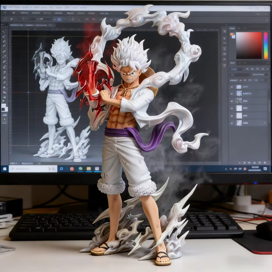 Bandai One Piece Nika Luffy Stehende Figur, PVC-Statue, Bunt / Mehrfarbig - Bild 3