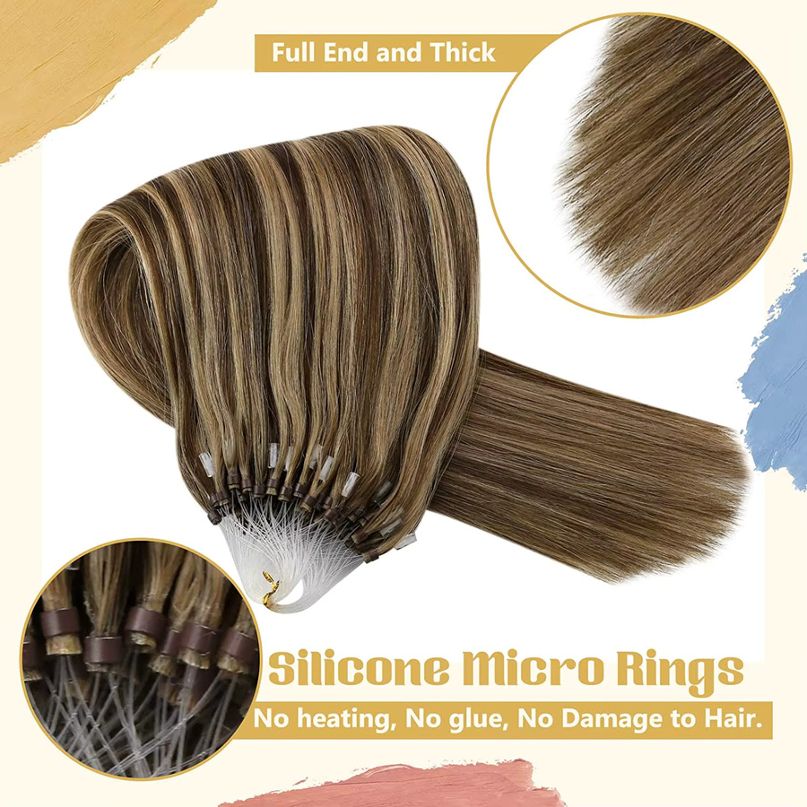 VeSunny Remy Micro Loop Haar Extensions, 50g, Echthaar - Bild 2