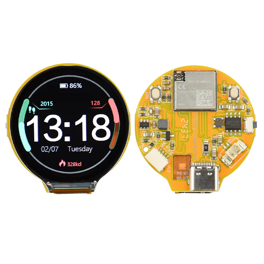 diymore ESP32-C3 LVGL Arduino Development Board mit 1,28 Zoll IPS Smart Display TFT Modul, WiFi und Bluetooth mit Touch-Funktion - Bild 4