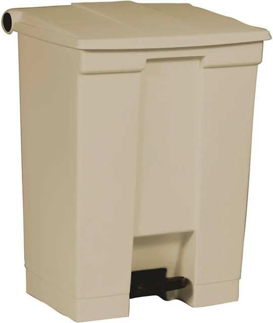 Rubbermaid PROREGAL Pedaleimer aus Polyethylen, Beige, H x B x T: 67,3 x 41 x 50,2 cm - Bild 1