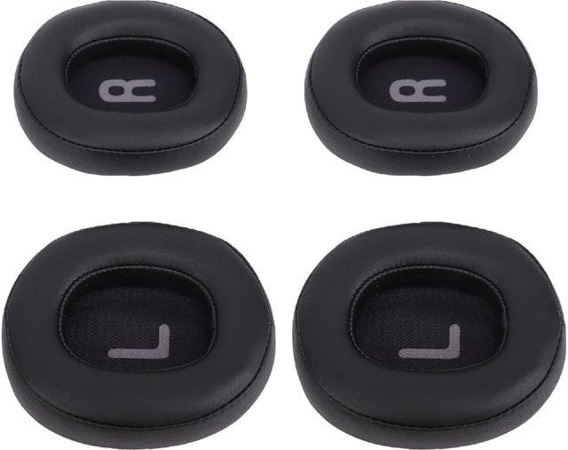 2 Paar Ohrpolster aus Proteinleder in Schwarz passend für JBL Tune 700BT 710BT 720BT 750BTNC 760NC 770NC kabellose Kopfhörer - Bild 1