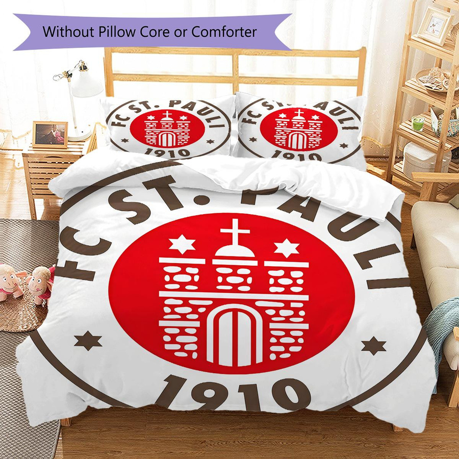 St. Pauli Club Bettwäsche Set mit grafischem Design, 1 Bettbezug und 2 Kissenbezügen, Multicolor, B/H: 140 x 200 cm - Bild 2