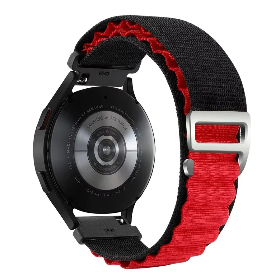 Uhrenarmband Nylon, 22 mm, Schwarz, Unisex - Bild 3