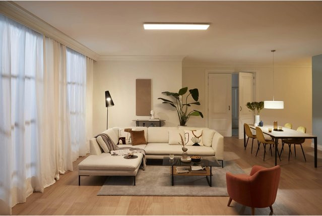 Philips LED-Deckenleuchte Touch SceneSwitch rechteckig, 36 W, 2700 K Warmweiß, Weiß - Bild 1