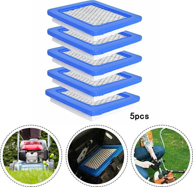 5er Set Rasenmäher-Luftfilter für Briggs & Stratton 491588 399959 491588 S zur Verbesserung der Motorleistung - Bild 1