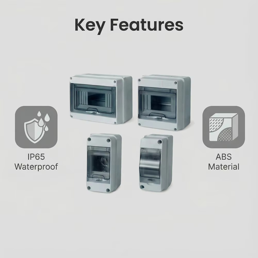 SparkNova IP65 Wasserdichte elektrische Anschlussdose aus ABS-Kunststoff als Verteilerplatine für CCTV- und Solarsysteme - Bild 4