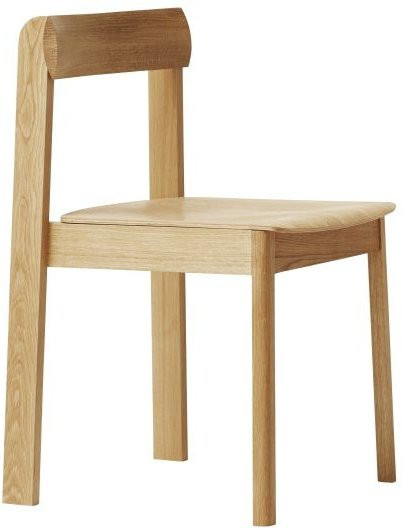Form&Refine Blüprint Stuhl aus Holz in Braun, stapelbar und minimalistisch - Bild 1
