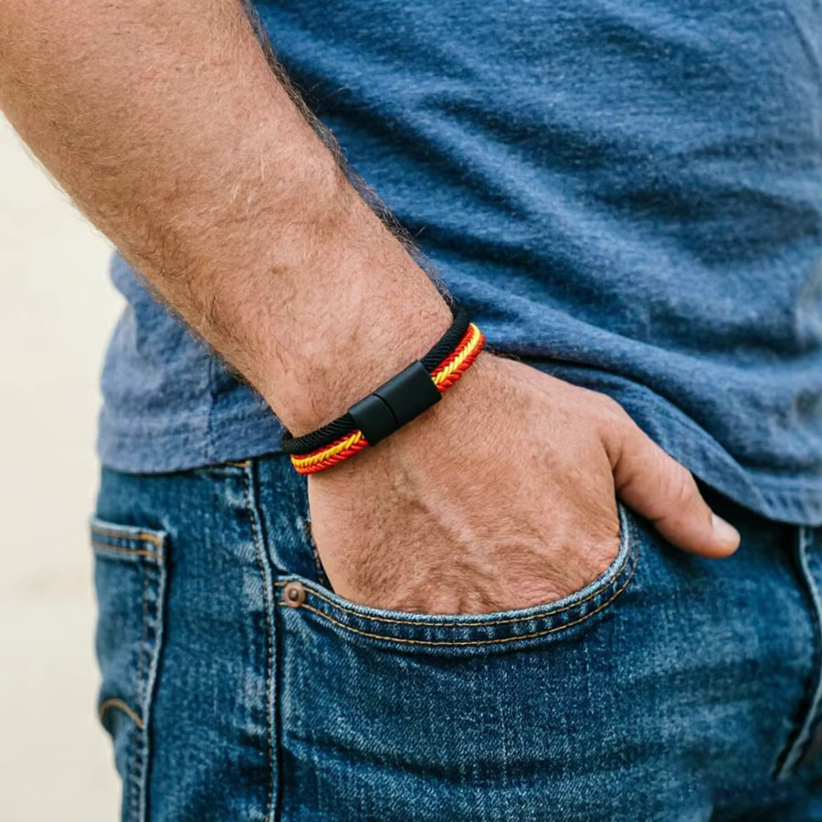 Noter Kordelarmband, geflochten, Bunt, Herren - Bild 1