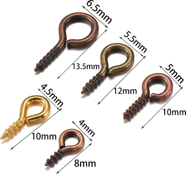 YouYoungDifferent Eye Pins, Haken Ösen, Schmuckbedarf - Bild 1