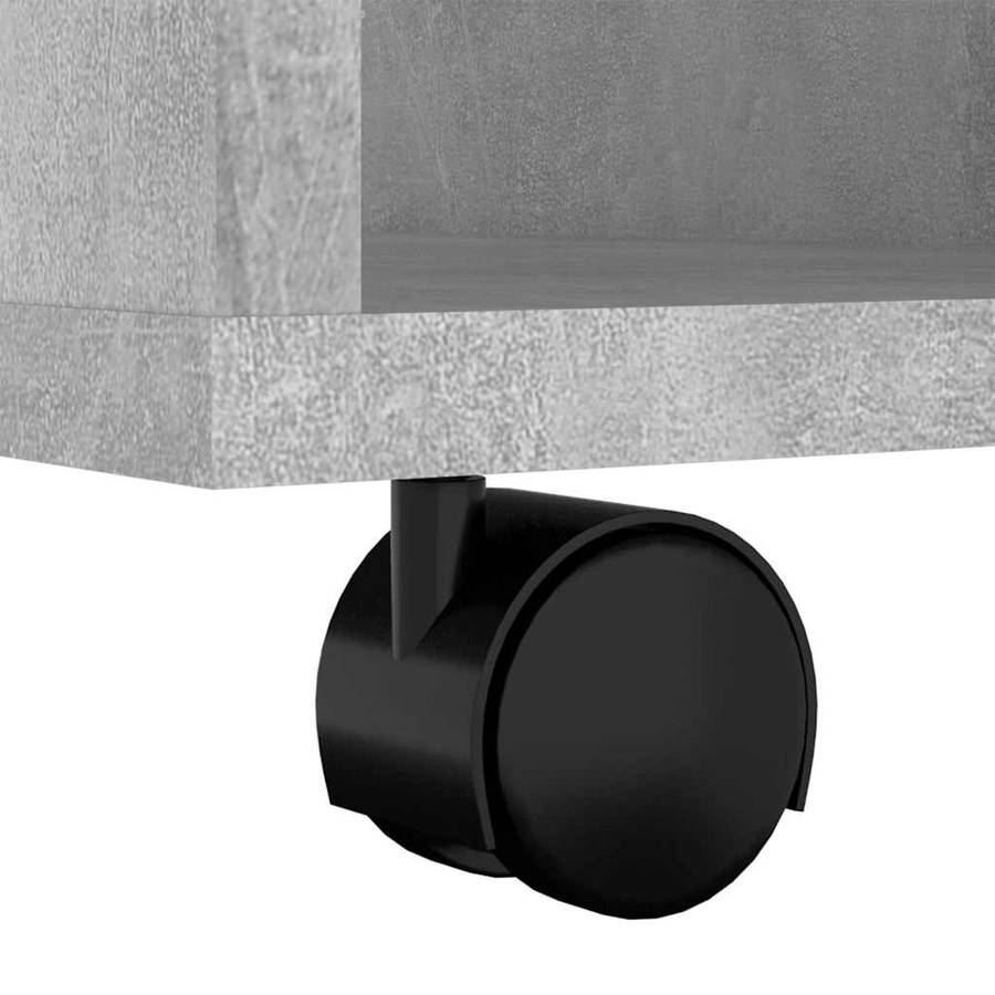 Rollschrank vidaXL in Betongrau mit modernem Design, B/T/H: 60 x 53 x 72 cm - Bild 4