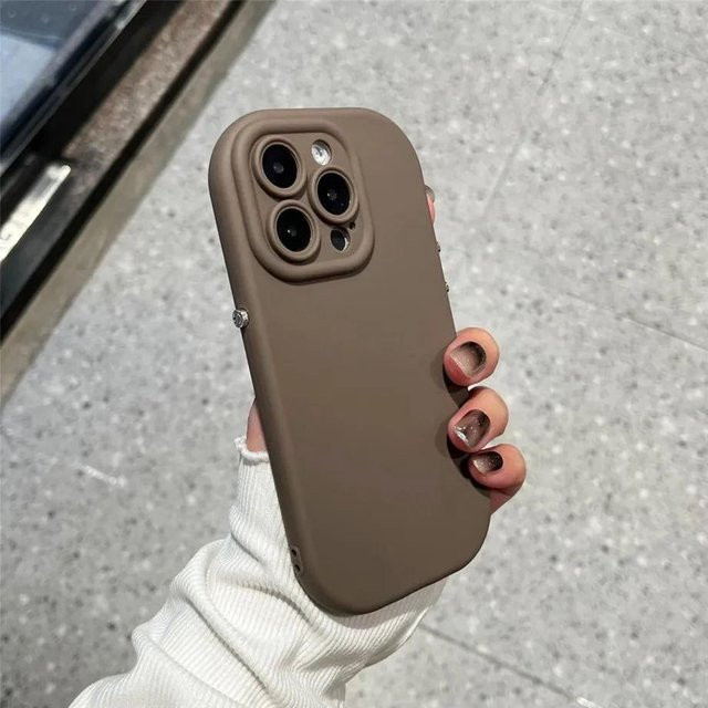 Stoßfeste Silikon Handyhülle mit Objektivschutz von Yiran Bag in Bonbonfarben für iPhone 16 Pro Max 15 14 13 12 11 Plus X XS XR - Bild 1