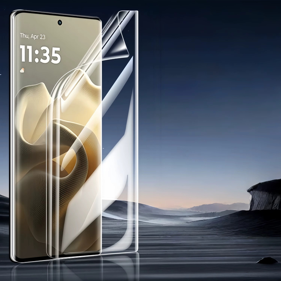 2-teiliges Motorola High-Definition Hydrogel Display-Schutzfolien Set für MOTO E15, E14 und E13 in Transparent - Bild 2