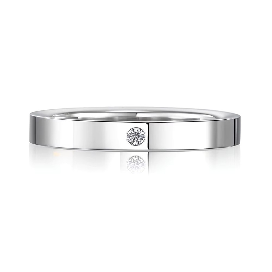 Bandring Edelstahl, Bunter Zirkonia, Unisex - Bild 3