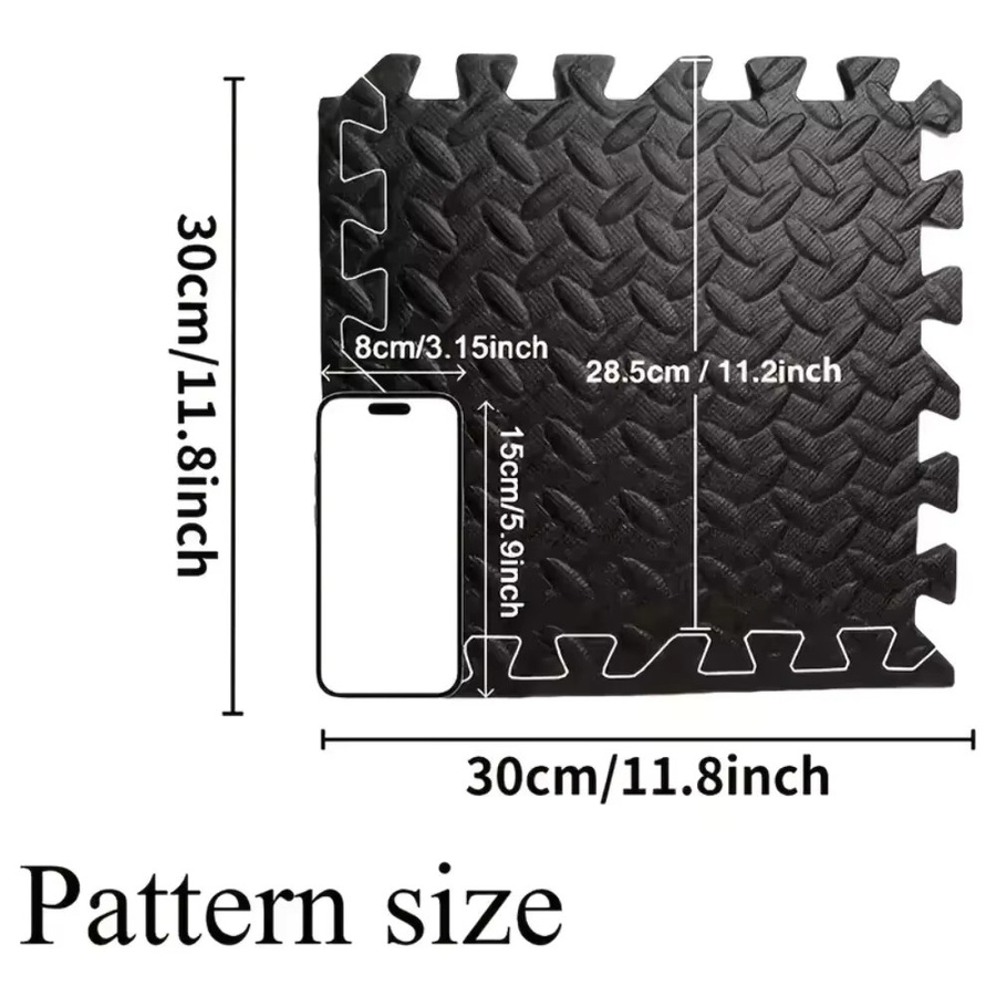 DHDH Puzzlematte, 16-teiliges Set, bpa_free, Schwarz - Bild 4