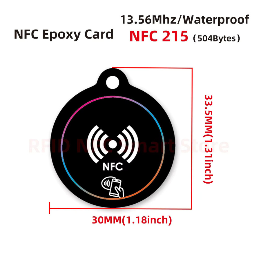 SZGHR NFC Smart Card 13,56 MHz mit 504 Bytes NT/AG Speicher in Grün für alle NFC-fähigen Telefone - Bild 2
