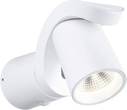 Paulmann Cuff 94832 LED-Außenwandleuchte in Weiß mit Bewegungsmelder und Dämmerungssensor, 10W, Warmweiß - Bild 1