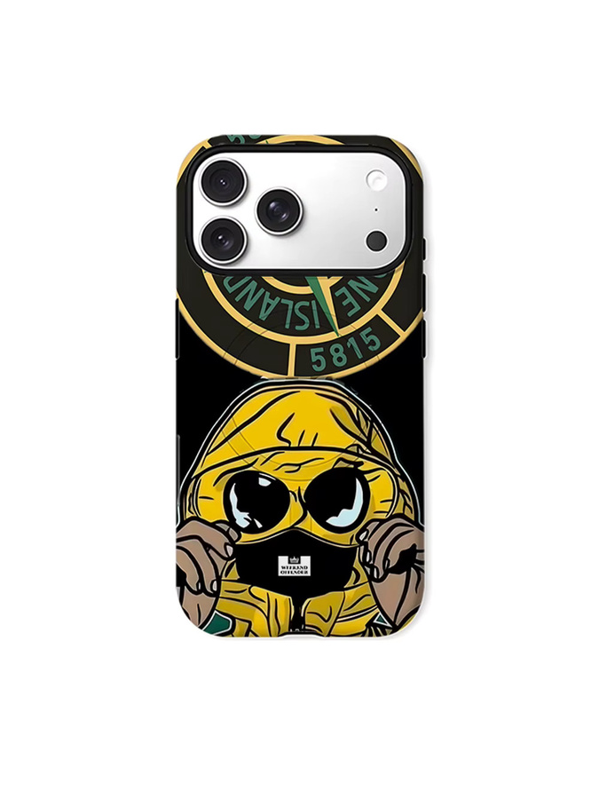 CaseChic MagSafe Schutzhülle mit mattem Bumper und S-Stone-s I-Islands Hoodie Design für iPhone 17 16 15 14 13 Pro Max, Stoßfeste PC Hülle, Mehrfarbig - Bild 6