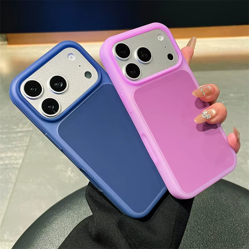 SUNWARD Stoßfeste Silikon Schutzhülle für Apple iPhone 17 16 15 Pro Max in Pink mit mattem Candy Jelly Finish - Bild 2