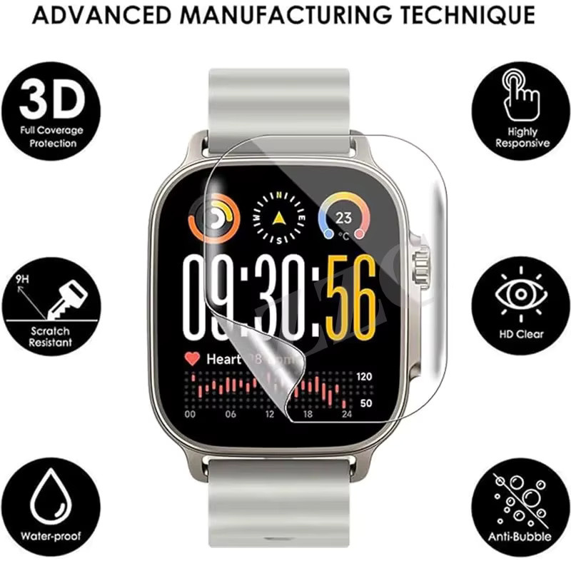 Realme Hydrogel-Folie, transparent, Realme Watch 5 - Bild 5