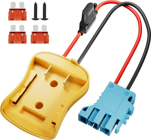 Power Wheel Batterieadapter für De 20V mit Kabelbaumanschluss, kompatibel mit Peg-Perego Kinderspielzeug - Bild 1