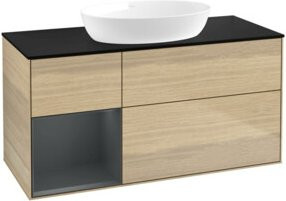 V&B Waschtischunterschrank Finion in Eiche Ocean Beige, Breite: 120 cm, Tiefe: 50,1 cm, Höhe: 50,1 cm - Bild 1