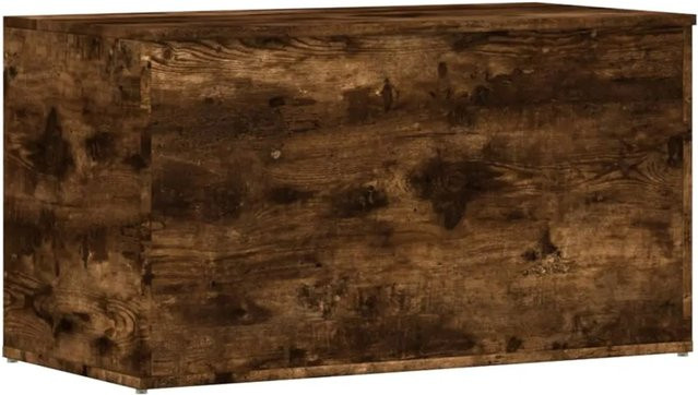 vidaXL Aufbewahrungstruhe aus Holzwerkstoff in Räuchereiche, B/T/H: 84 x 42 x 46 cm - Bild 1