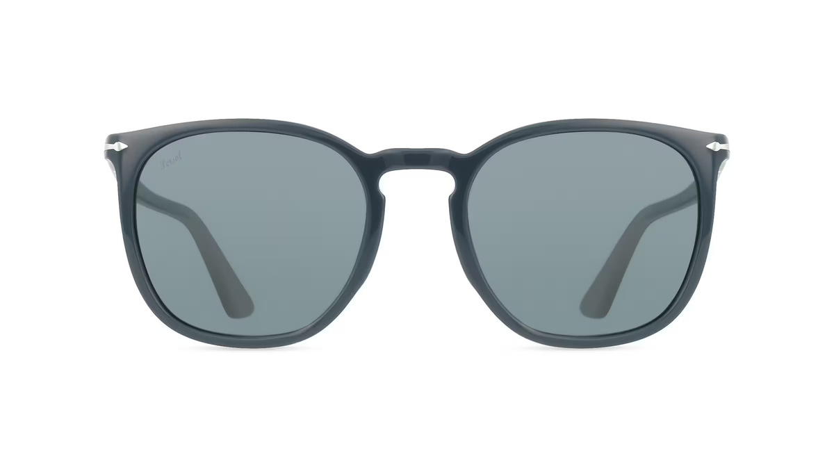 Persol 0PO3316S Sonnenbrille Vollrand, Eckig, Acetat, Unisex, Blau - Bild 1
