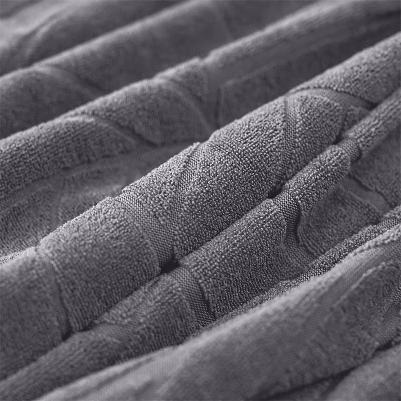 WANERQU Jacquard Stuhlhussen elastische Sitzbezüge für Esszimmer und Büro in Grau - Bild 2