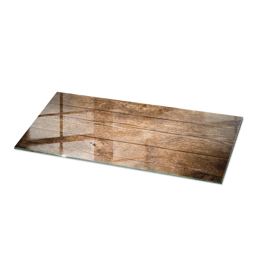 Tulup Couchtischplatte aus Glas in Braun, Rechteckig, B: 125 cm, T: 50 cm - Bild 2