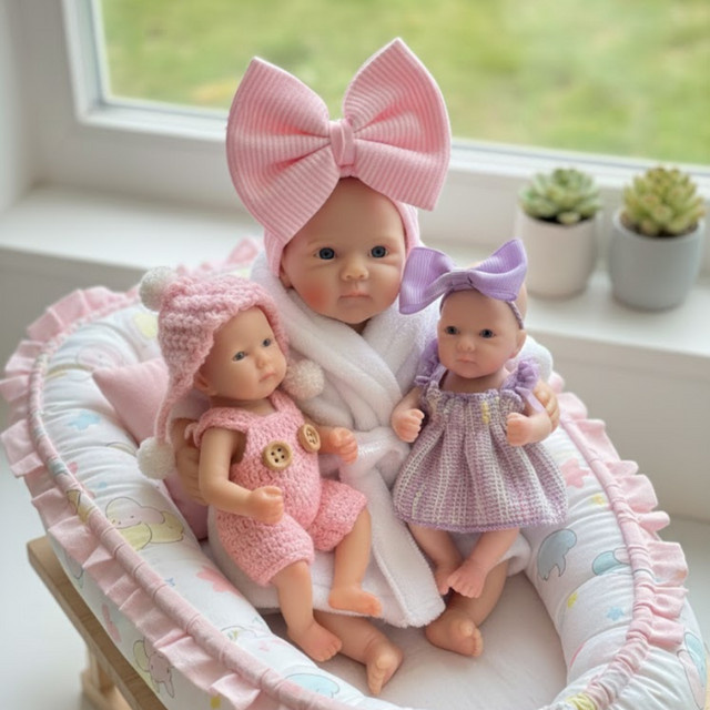 CatDoneca Reborn Mädchen Puppen, Silikon, Bunt / Mehrfarbig, 1-teiliges Set - Bild 1